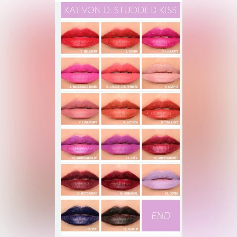 Kat Von D L.U.V. Studded Kiss Lipstick. NEW IN BOX. RARE.